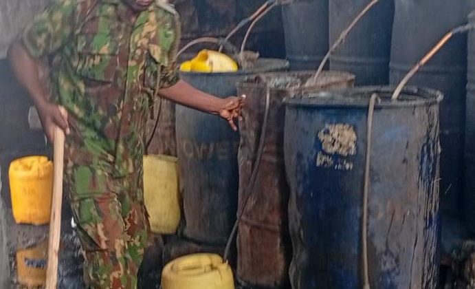Police destroy 2,000 litres of illicit brew in Nairobi