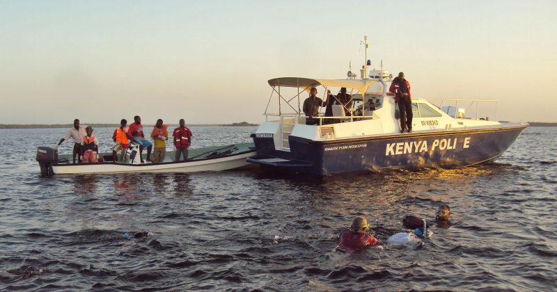 Two Tanzanians Rescued at Mombasa’s Bamburi Beach After Drifting from Pemba Island Amid Strong Winds and Heavy Rains