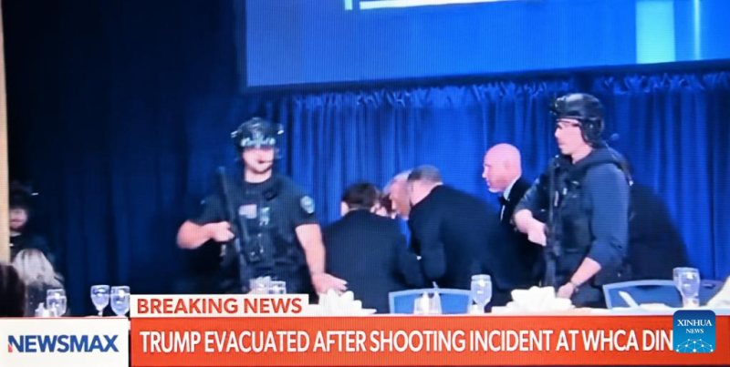 Trump evacuated from White House correspondents’ dinner after security incident