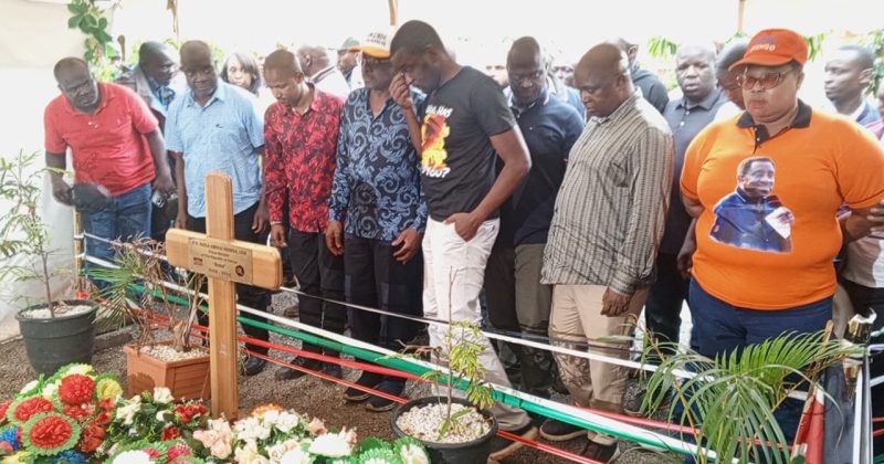 Orengo, Sifuna, Babu Owino Visit Raila Odinga Gravesite After Vihiga Rally