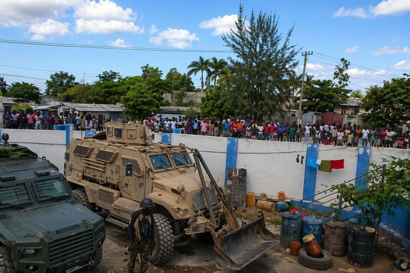 Chaos in Haiti as civilians attempt to block departure of Kenyan police officers