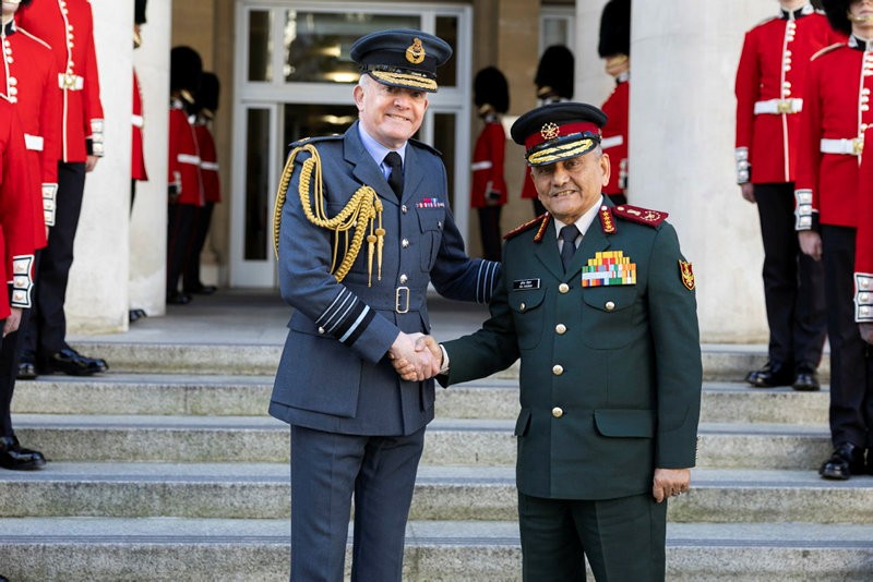 India defence chief visits UK for high-level military talks