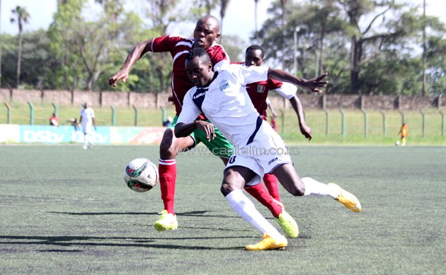 Victor Ali Abondo in action during a past Gor Mahia match. He has been handed a two-year contract with PSL side Ajax Cape Town/PHOTO- Timothy Olobulu