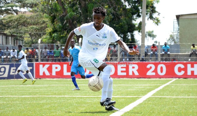 Gor Mahia midfielder Joseph Waruinge controls the ball in a past match. He is one of the players to watch/PHOTO-Timothy Olobulu