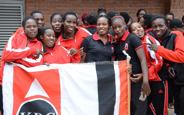 Kenya Pipeline women's volleyball group photo.PHOTO/Timothy Olobulu.