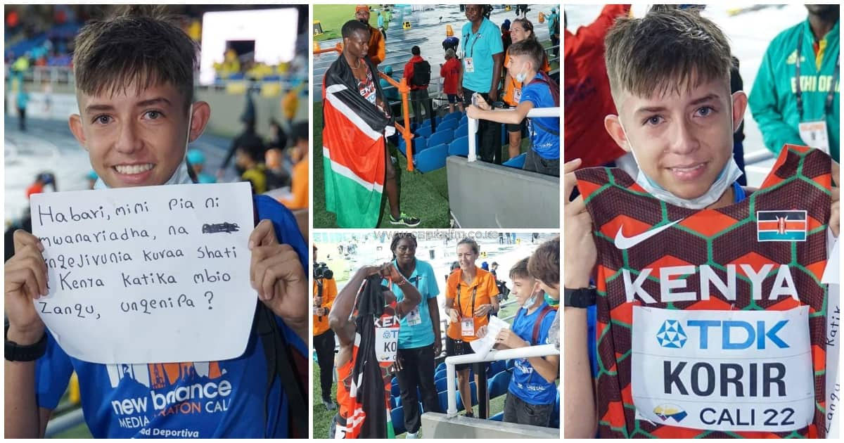“I pray he becomes a great athlete,” Korir says after encounter with Colombian fan at World U20 