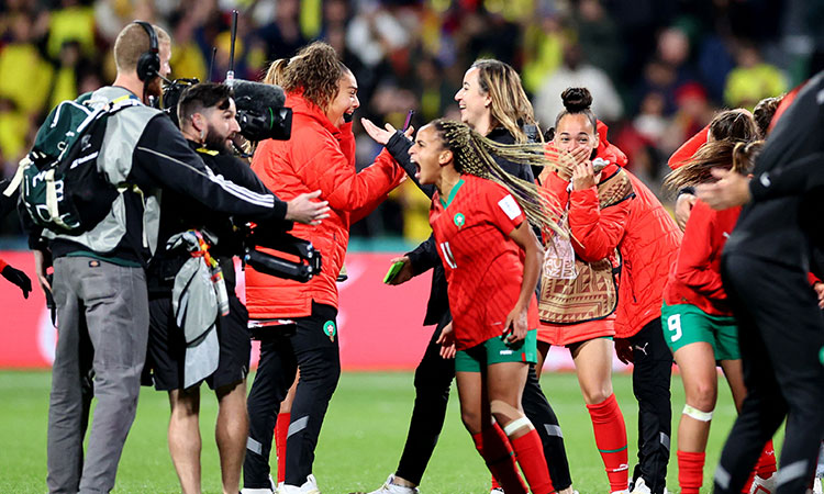 ‘Explosion of joy’ as World Cup debutants Morocco reach last 16