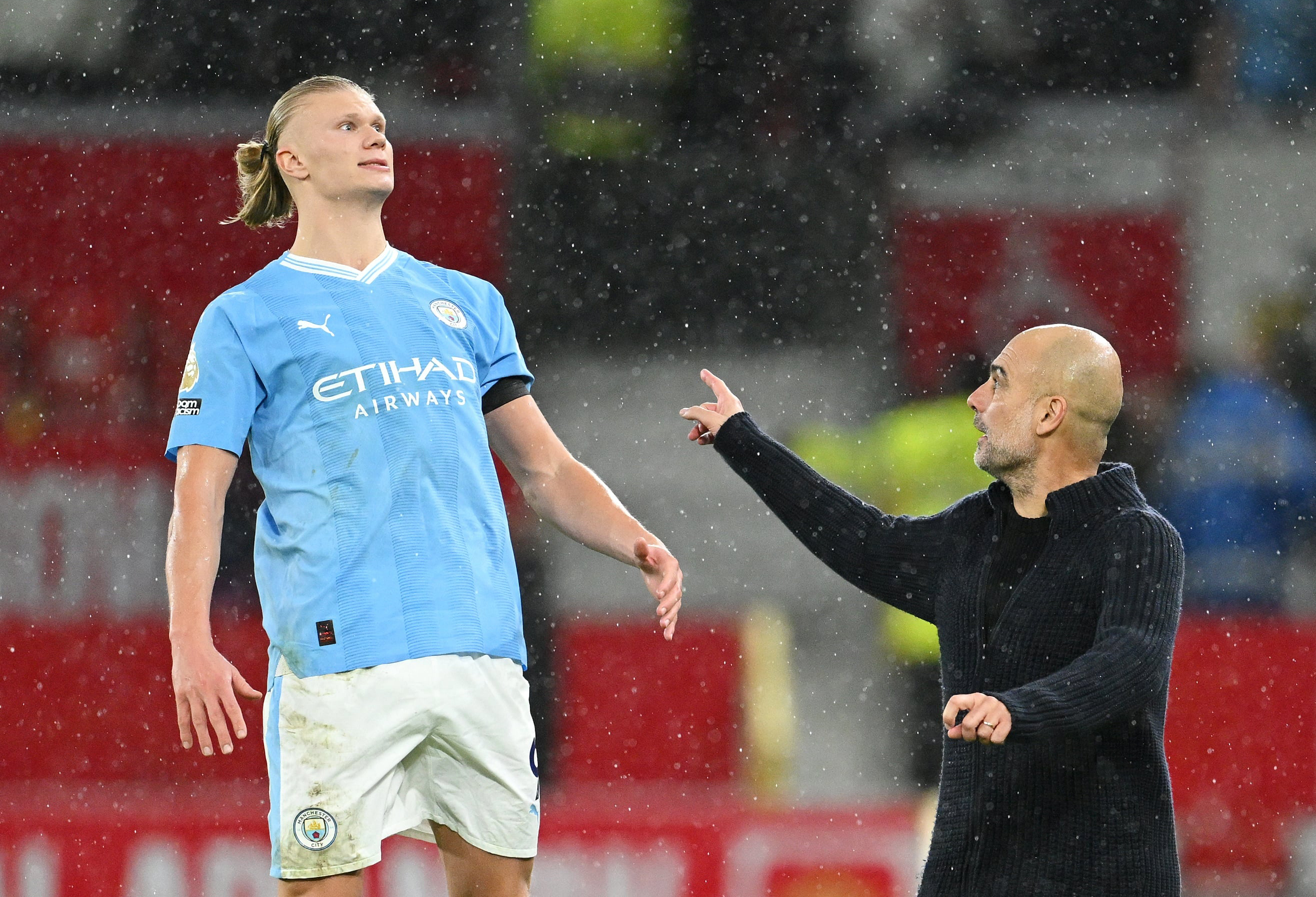 Unhappy? Who? – Guardiola refutes claims Haaland is unhappy at City