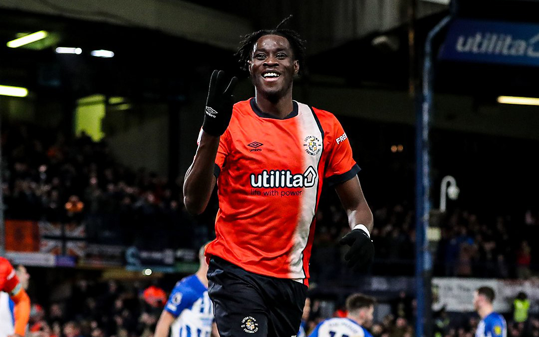 Adebayo hatrick inspires relegation fighting Luton to Brighton thrashing