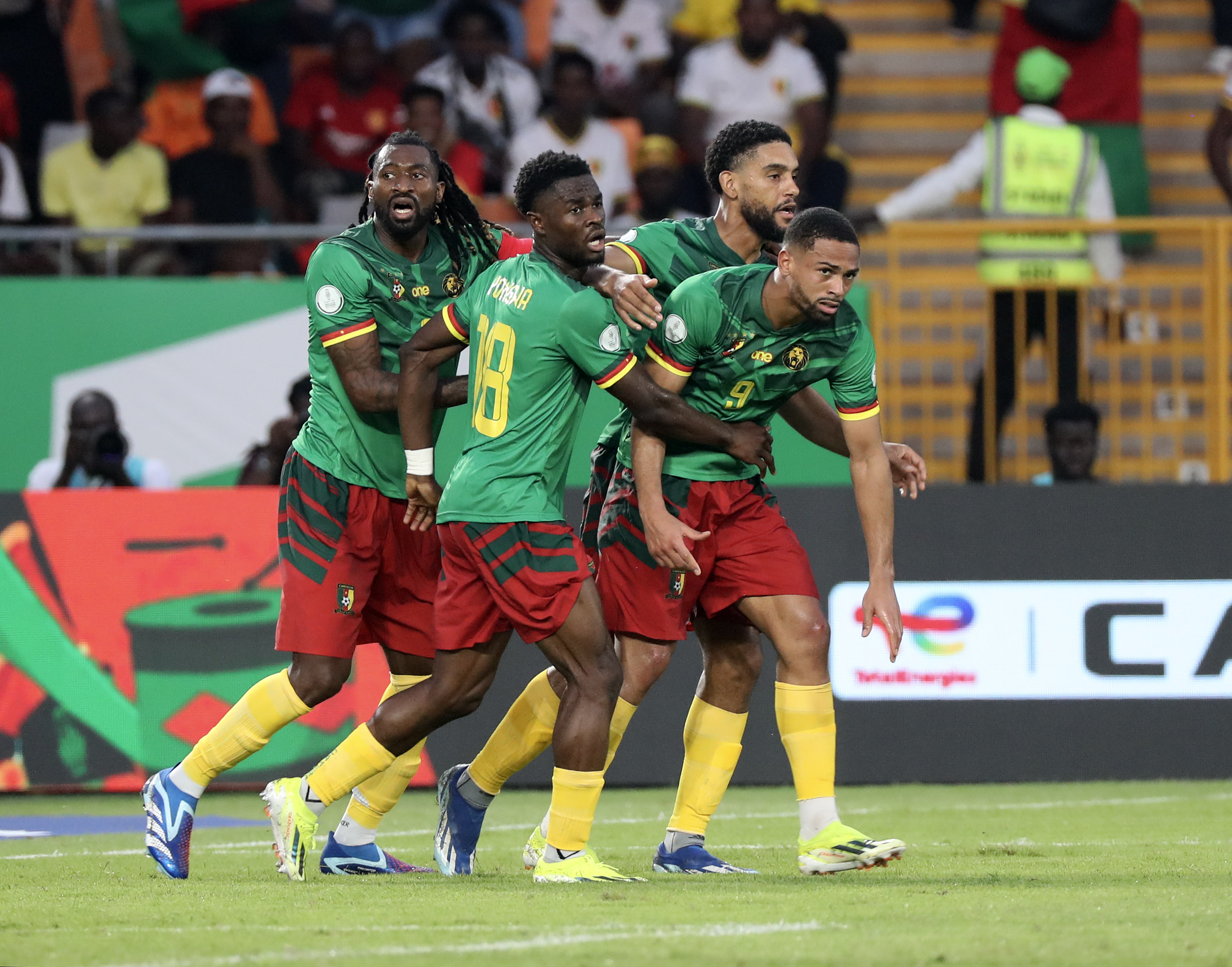 AFCON 2023: Cameroon fight back to draw with 10-man Guinea