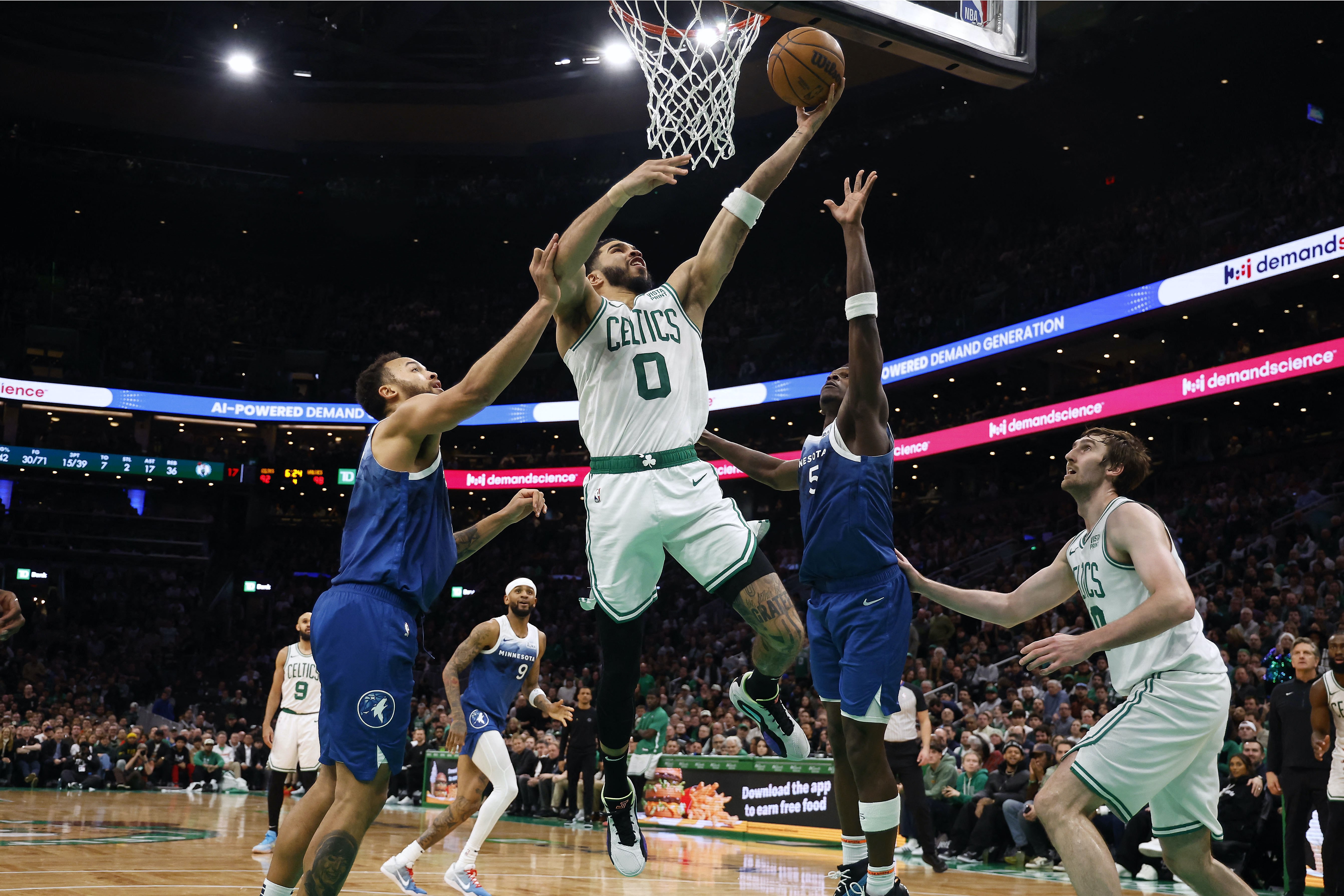 NBA round-up: Tatum seals overtime win for Celtics against Timberwolves