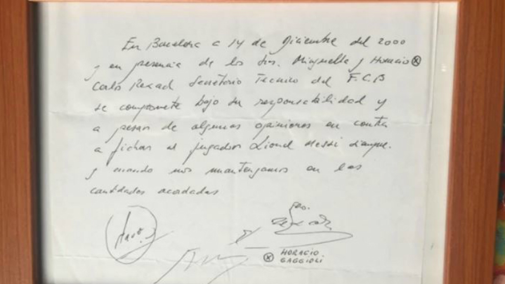 Napkin with Messi’s first Barca contract to auction for not less than Sh61mn