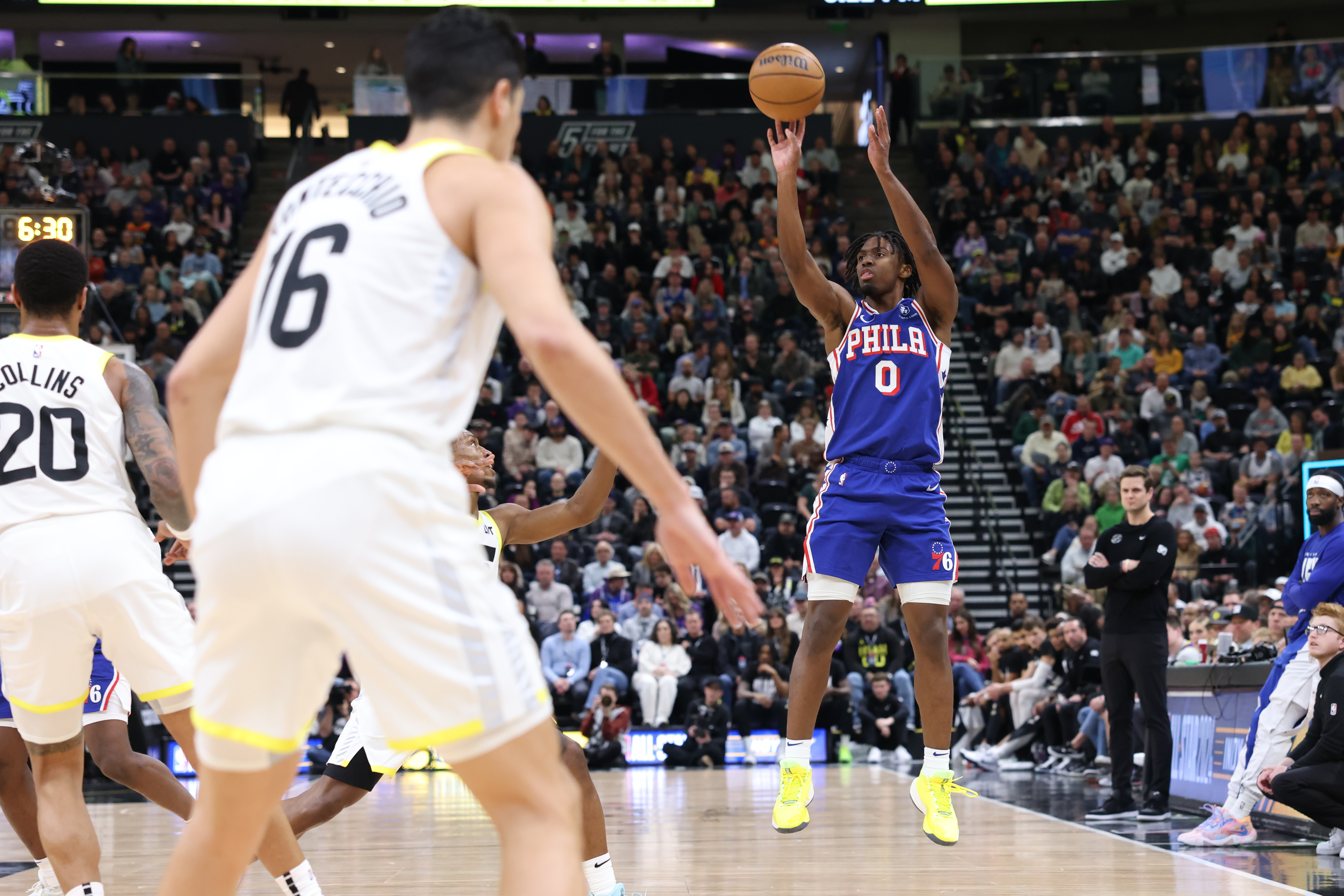 Tyrese Maxey helps 76ers end losing run against Utah Jazz