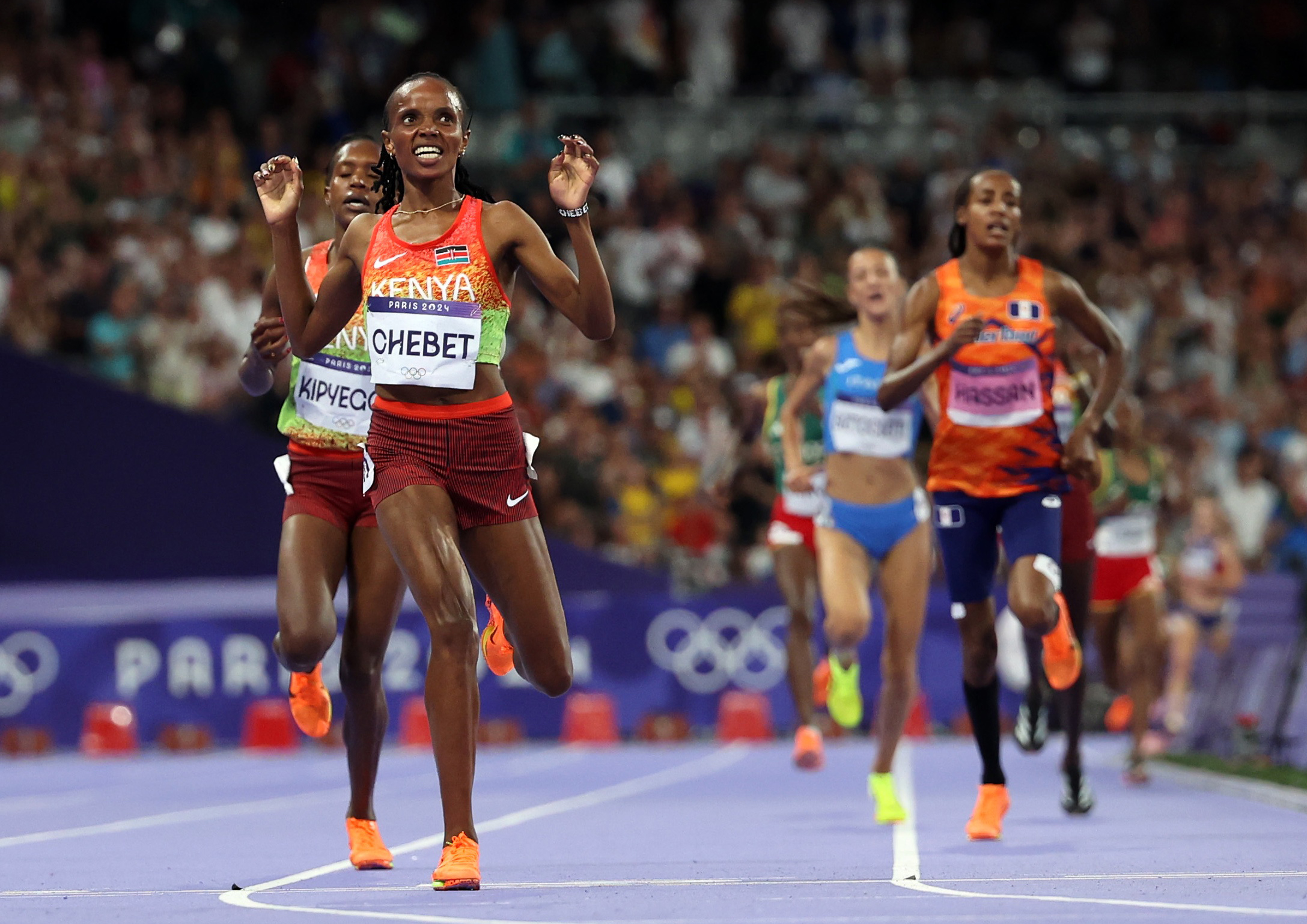 Kipyegon in tears after disqualification as Chebet revels in Paris gold