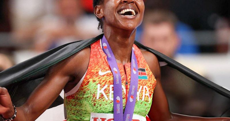 Olympic champion Faith Kipyegon makes history on road race debut in Monaco