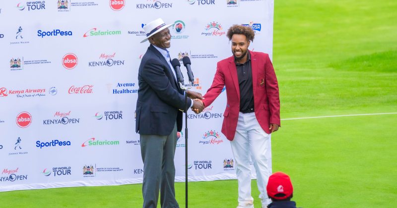 President Ruto, Absa Bank reward golf star Kibugu with millions after Magical Kenya Open success