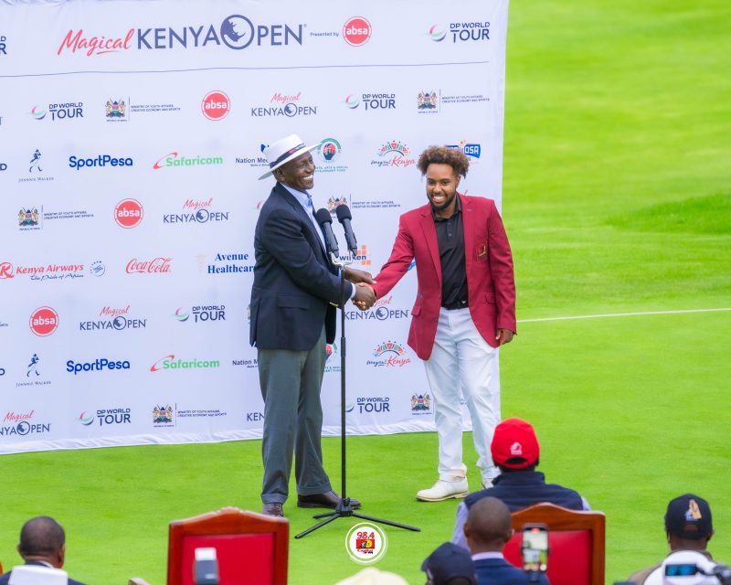 President Ruto, Absa Bank reward golf star Kibugu with millions after Magical Kenya Open success